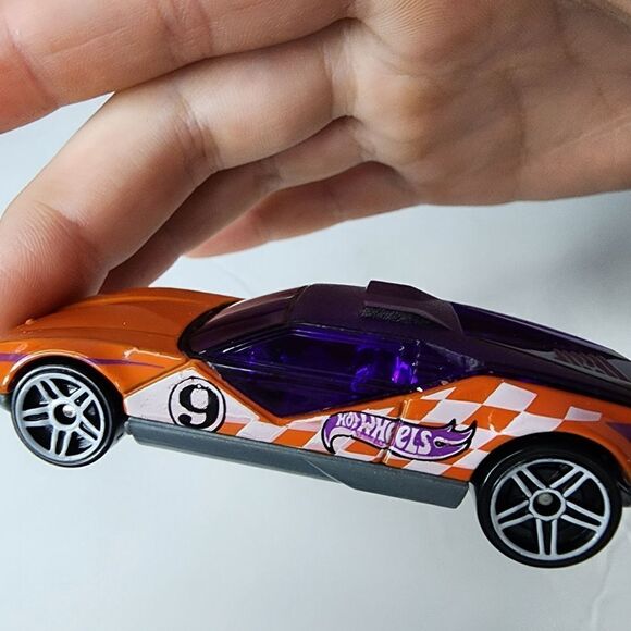 Hot Wheels 2008 LA FASTA Orange w/purple; #9 Multi Pack exclusive Loose - Picture 5 of 6